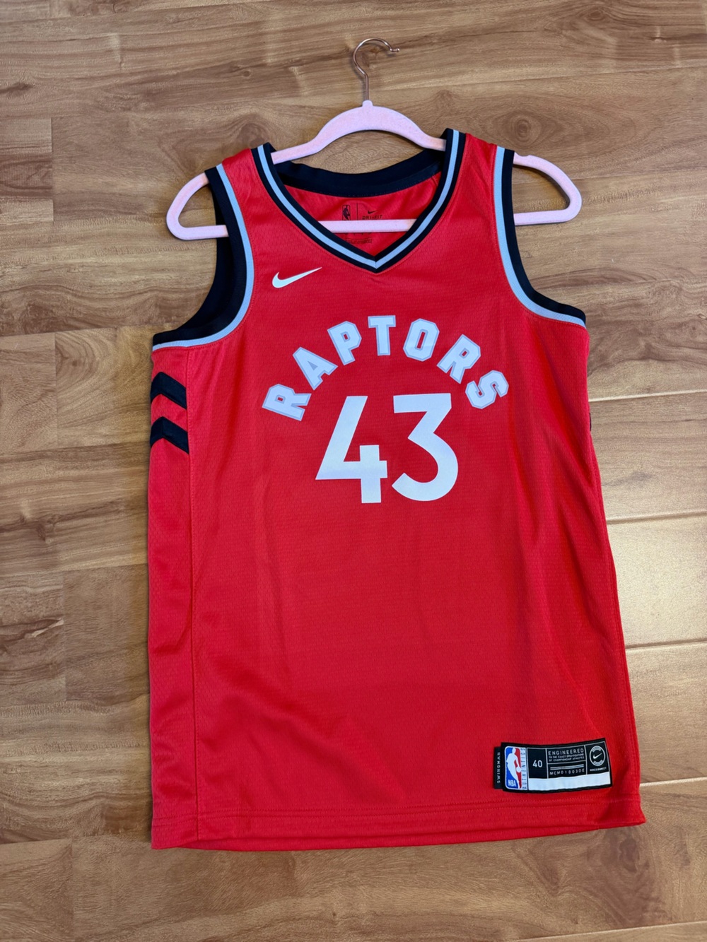 Nike Toronto Raptors Red #43 Basketball Jersey